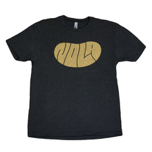 Load image into Gallery viewer, Black and Gold Nola Bean Tee