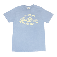 Load image into Gallery viewer, Raised on Red Beans Denim T-shirt
